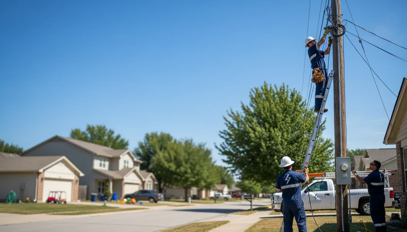 Residential electrician providing installation services in Brinson, GA